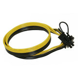 10PCS 18AWG GPU PCIE PCI-Express 6Pin Male to 8Pin (6+2) Male Graphics Graphics Card Power Cable for BTC Ethereum