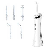 Oral Irrigator Portable Water Dental Flosser USB Rechargeable Water Jet 150ML Waterproof Teeth Cleaner 5 Nozzle
