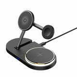 New  5 in 1 Wireless Charger For IPhone 14 13 and Apple Watch Fast Charging Station Stand for Airpods Pro iWatch 7 6 Samsung
