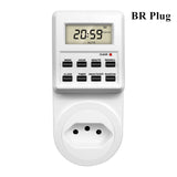TM03 Digital Timer Switch Socket 24 Hour Cyclic Kitchen Timer Outlet Programmable Timing Socket EU UK AU US BR FR IT TH Plug