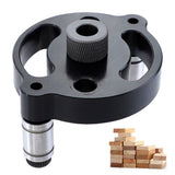 Handheld Accuracy Aluminium Alloy Professional Woodworking Vertical Positioner Dowelling Self Straight Hole Punching Anti Rust