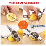 Stainless Steel Lemon Citrus Squeezer Orange Hand Manual Juicer Kitchen Tools Lemon Juicer Orange Queezer Fruit Pressing
