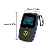 XH-901 Body Nuclear Radiation Detector Dose Equivalent X γ β Rays Detector LCD Color Display Electromagnetic Radiation Detector
