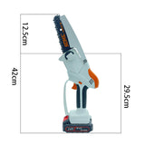 New 5/6Inch 220V 550W Mini Electric Saw Chain Saw With 1 Battery Rechargeable One-handed Woodworking Pruning Garden Tool EU Plug