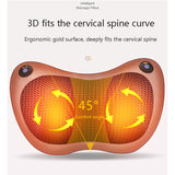 8/18 Heads Multifunctional Cervical Massage Pillow Smart Electric Neck Shoulder Body Massager Hot Compress Car Home Neck Massage
