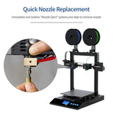 Upgraded Pro 3D Printer IDEX Dual Independent Extruder Direct Drive 32 bit Motherboard Linear Rail Dual Z-axis