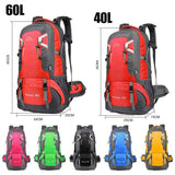 40L/60L Waterproof Outdoor Travel Backpack Camping Trekking Bag For Man Woman Climbing Hiking Rucksack Fishing Cycling Backpack