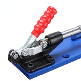Aluminum Pocket Hole Jig System Kit Professional All-Metal Pocket Screw Jig Adjustable Hole Pitch 15° Angled Drill Guides