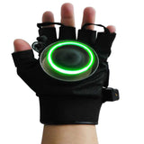 Left Hand Right Hand Vortex Green 532nm Laser Gloves DJ Dancing Club Rotating Laser Show Light Lazers