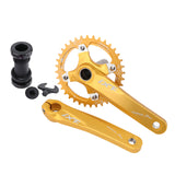 Lightweight Folding Bike Crankset 104BCD Chainring Bicycle 170mm Parts
