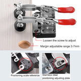 Woodworking Hole Drilling Guide Locator 35mm Hinge Boring Jig with Fixture Aluminum Plastic Hole Opener Template Door Cabinets