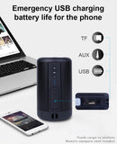 2022.Portable IPX5 Waterproof Bluetooth Speaker Outdoor Wireless HiFi 3D Stereo Music Subwoofer Support TF Card Aux Phone