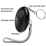 10 Pcs Emergency Caller Personal Alarm Clock 130DB Personal Security Alarm Keychain with LED Lights for Women Kids