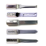 Professional Car Key Locksmith Tools  5pcs Power Key Combination Stainless Steel HU101 HU64 HU100 HON66  TOY43 Strong Key Tools