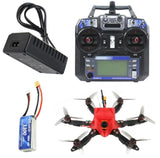 FEICHAO 175mm Six-Axle Mini Airframe DIY FPV Racing Drone with 1/1.8" 1200TVL 2.1mm+ND filter FPV Goggles T8S/FS-i6 FS I6 TX