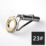 5PCS/Lot Fishing Rod Top Guide 1.6mm-4.6mm Fishing Tackle Rod Tip Repair Kit DIY Eye Rings Tool Accessories