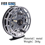 FISH KING Winter Ice Fly Fishing Rod 50/75 CM 2 Sections Fishing Rods With Fishing Wheel Reel  I Gear Tackle