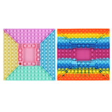 New Silicone Square Chessboard Push Bubble Board Autism Toy Kids Sensory Toy poped kids gift brinquedo anti estresse