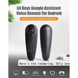 G30 Voice Flying Mouse 2.4G Voice Remote Control with USB Receiver for Tv Box IR Learning Voice Remote Control Black