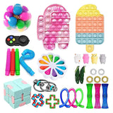 Fidget Toy Set Of Decompression Sensory Toys Marble Relief Gift For Adults Children Sensory Antistress Relief Figet Toys Box