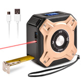 5m/40m Laser Tape Measure Distance Meter Stainless Digital Retractable Roll Cord Rangefinder Woodworking Laser Measuring Tool