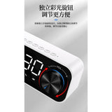 2022.Wireless Speaker Bluetooth Speaker Bluetooth Mini Alarm Clock Portable Support TF Card Mirror Voice Broadcast
