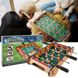 Mini Football Table Game Wooden Machine Children Toy Gift DIY Home Party Two-player Soccer Game Tables Board Entertainment