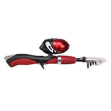 5.2:1 Portable Telescopic Fishing Pole Aluminum Alloy Pen Shape Fishing Rod with Reel Wheel Ultralight Spinning Fish Rod Combo