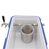 Jockey Box Conversion Kit Build Your Own 50' Coil Single Chrome Forward Sealing Beer Faucet Jockey Box  Homebrew Draft Beer Box
