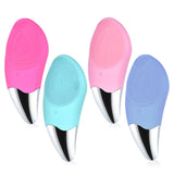 Electric Silicone Facial Cleansing Brush Waterproof Pore Deep Cleaning Skincare Massager Blackhead Remover Face Washing Brush