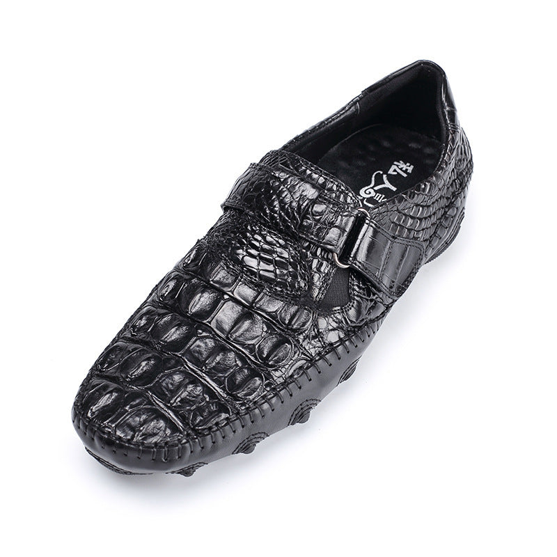 Handmade Crocodile Leather Loafers S01