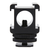 Hot Shoe Mount Adapter Camera Tri-Hot Shoe Mount Adapters For Microphone LED Video Light Monitor Camera Accessories