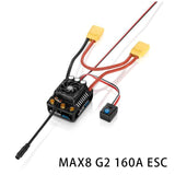 Hobbywing EZRUN MAX8 G2 160A ESC + 4278SD 2250KV / 4268SD 2500KV Inductive Brushless Motor Set for 1/10 1/8 RC Model Car Buggy