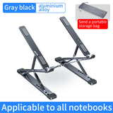 Adjustable Laptop Stand Aluminum for Macbook Tablet Notebook Stand Table Cooling Pad Foldable Laptop Metal Holder Storage Bag