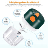 Electric Mini Chopper,Rechargeable Garlic Machine Wireless Fruit Small Mincer Kitchen Mincing for Chili Onion Vegetable