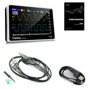 Mini Tablet Digital Oscilloscope 2 Channels 100MHz Band Width 1GSa/s Sampling Rate Oscilloscope 7&#39;&#39; Color TFT LCD Touch Screen