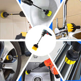 13Pcs Drill Brush Attachment Scrub Pads Cleaning Brush Power Scrubber Set for Car Grout Bathroom Carpet Tile Brick