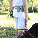Outdoor Dog Running Padded Waist Bag Belt Reflective Strip Elastic Leash Perfect Walking Training Pet Leash Set Hands Free