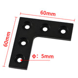 3D Printer Accessories 2020 Aluminum Profile Connection L-Board Right Angle Connector for Ender Openbuilds