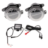 2 Pieces  4inch Dia White Led Fog Light RGB 4-Color Halo   for  Wrangler