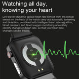 ECG Smart Watch E86 Men IP68 Waterproof 1.7inch Support Blood Oxygen Body Temperature for Android Ios Wristband