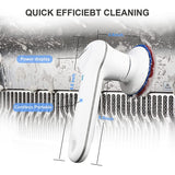 Electric Spin Scrubber,With 4 Replaceable Cleaning Brush Heads For Bathroom Kitchen Toilet Bathtub Tile Sink Wall