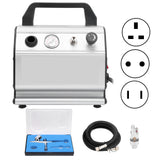 125W Air Compressor For Tattoo Inkjet Model Coloring Beauty Nail Painting Equipment adjustment Air pressure