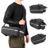 Insulated Trunk Cooler Bag Cycling Bicycle Rear Rack Storage Luggage Bag Reflective MTB Bike Pannier Bag Shoulder Bag New