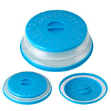 Ventilated Foldable Microwave Oven Cover Splash Proof Food Tray Cover Easy To Hold Handle Steam Hole Dishwasher Safe Without Bpa