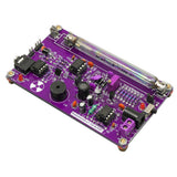 Unassembled DIY Purple Geiger Counter Parts Kit Module Nuclear Radiation Detector with Sound and Light Alarm Function