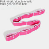 Multi-functional Dance Yoga Auxiliary Stretching Belt Adult Latin Training Elastic Bands Beginner Pilates Yoga Resistance Band