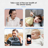Wireless Ear Cleaner Wax Removal Tool Intelligent Visual 3.9mm Luminous Endoscopy High-definition Otoscope  Ear Picking Spoon