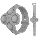 Portable Press Decompression Toys Fidget Simple Dimple Bracelet Toy Stress Relief Hand Pops Figet It Toy Soft Silicone Wristband