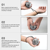 Wrist Trainer Ball Auto-Start Powerball Wrist Strengthener Gyroscope Forearm Fitness Exerciser Power Gyro Ball Hand Trainer